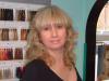 A happy client after colouring 